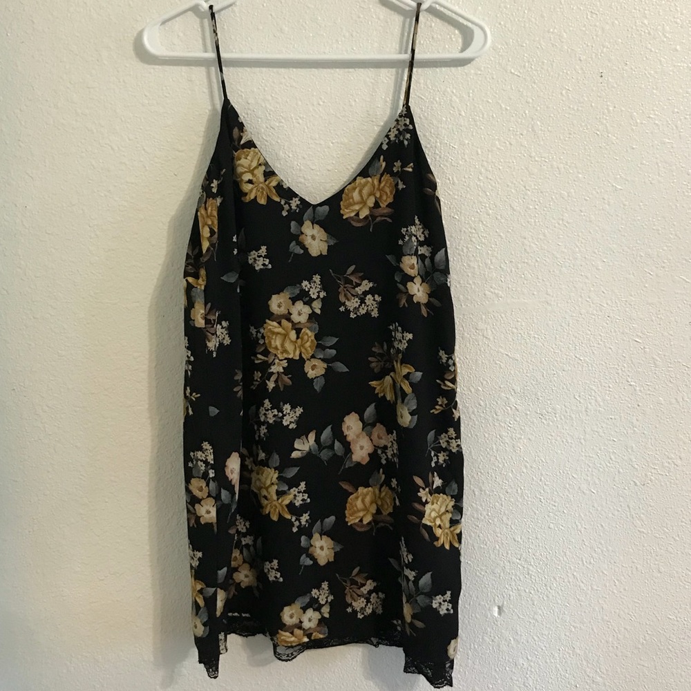 Black floral dress from Forever21